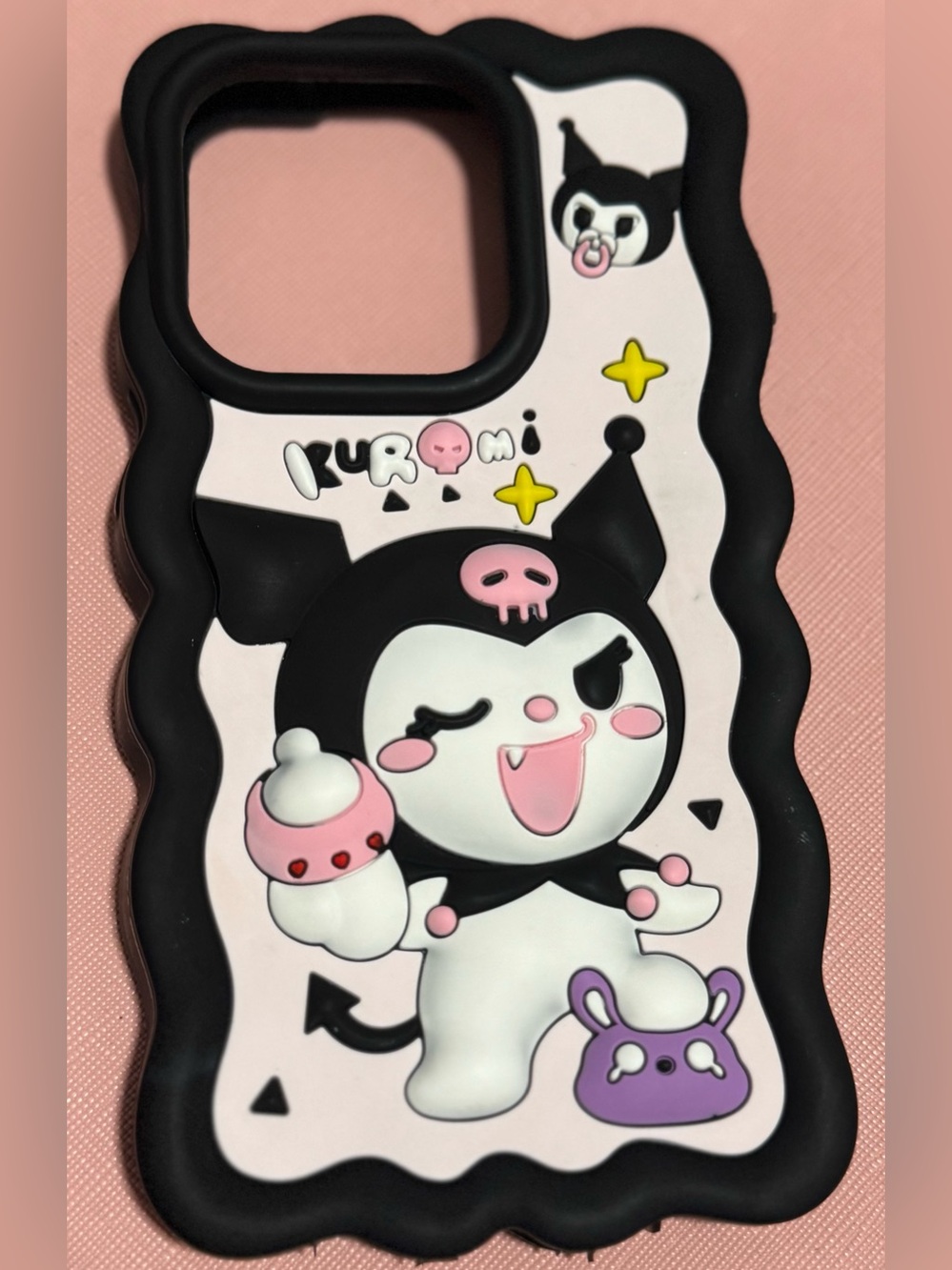 iPhone 13Pro
Black & Pink Silicone Small Pets Phone Case